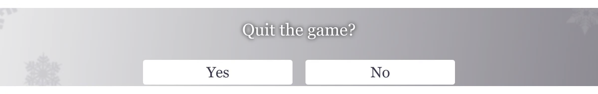 Quit the game?