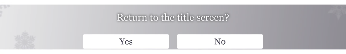 Return to the title screen?