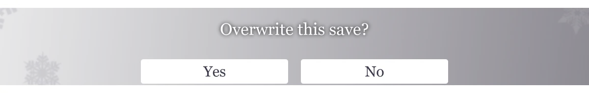 Overwrite this save?